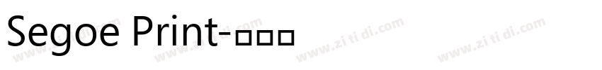Segoe Print字体转换